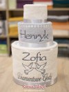 Haftowany tort - Diamentowe Gody